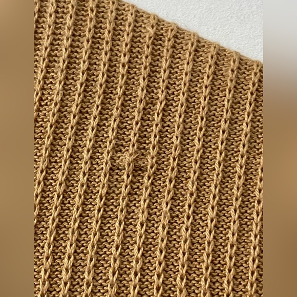 Jaeger Vest/ Sleeveless Top/ Blouse Mother of Pearl Buttons Cotton in Tan M - Picture 10 of 10